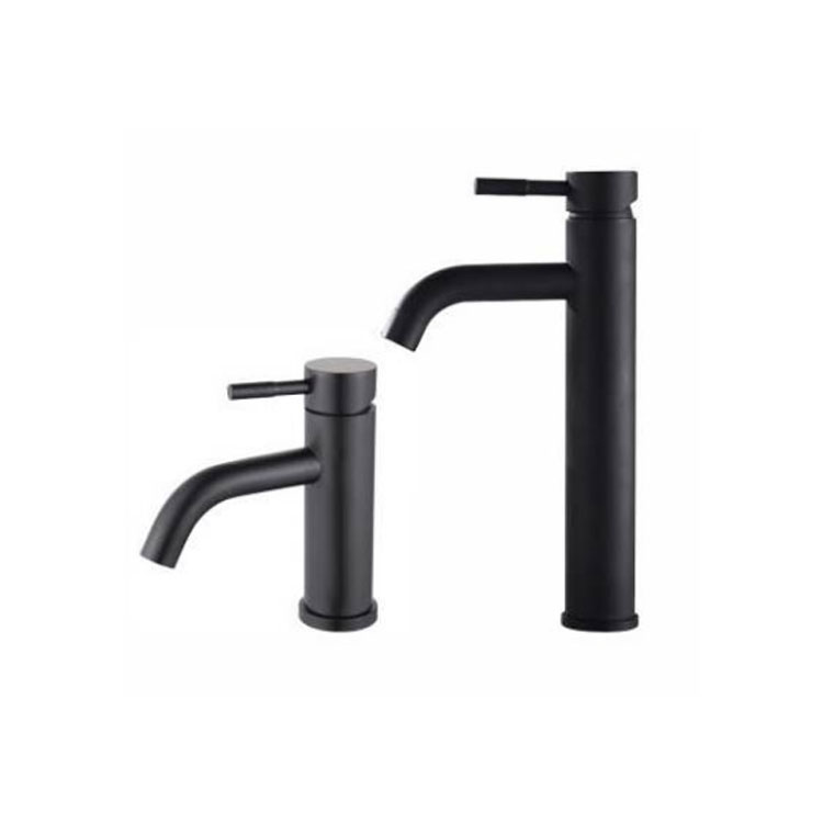 Grifo de baño negro mate